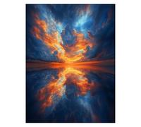 Paint by Numbers for Adults, Cloud Painting by Numbers Canvas for Children Wall Art Supplies 38x28 in, DIY Landscape Colorful Canvas Painting Adult Crafts for Room Decor and Gifts for Women LSJ-3684