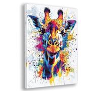 Paint by Numbers for Adults Color, 16x20 Inch Giraffe Paint by Numbers Kits for Adults Beginner, DIY Oil Painting Acrylic Paints, Canvas Art Kits for Kids, for Gifts and Wall Decor, with Frame, J-66