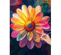 Paint by Numbers for Adults Color, Paint by Numbers Canvas Kits for Adults, 3 Nylon Brushes, Flower Painting by Number Kits for Children, Wall Art for Room Home Decor, Gifts for Women 30x40cm, -8107