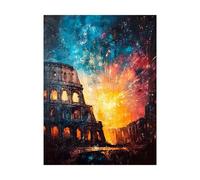 Paint by Numbers for Adults Colosseum Paint by Numbers Kits Architecture, Hobbies for Adults Women Art Supplies 16 x 12 in, Wall Art Crafts Color Canvas for Painting, Home Decor Gifts 2YH-10695
