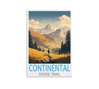 Paint by Numbers for Adults,Continental Divide Trail,Paint by Numbers for Kids and Adults Beginner, DIY Gift Canvas Painting Kits 30x40cm