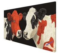 Paint by Numbers for Adults Cow 150x60cm Large Animals Painting by Numbers for Adults Beginner DIY Color Oil Paintings on Canvas Kits with Acrylic Paint Brushes Autumn Decorations Gifts for Women M-97