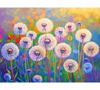 Paint by Numbers for Adults Dandelion Dream Paint by Numbers, DIY Painting by Number Kits On Canvas with Acrylic Paints and Brushes Unframed, Creative Home Wall Decor, Gifts for Women 18x24in YT6-898