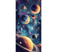 Paint by Numbers for Adults, DIY Acrylic Oil Painting Kits on Canvas Without Frame, Painting by Numbers Kit 60x120cm/24x48inch Home Wall Decor, Multiple Styles Dream Planet for Gifts & Beginners A-537
