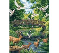 Paint by Numbers for Adults, DIY Animal Paint by Numbers for Adults, DIY Nature Oil Painting Art Kits on Canvas for Women's Hobbies, for Gifts and Home Wall Decor (without Frame), 16x20 Inch, A-55