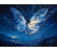 Paint by Numbers for Adults, DIY Canvas Oil Painting Kits for Kids or Beginner with Paint Brushes Acrylic Pigment Drawing Paintwork 32x40inch Without Frame Gift Home Wall Decor Dream Girl B690