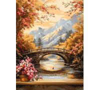 Paint by Numbers for Adults, DIY Landscape Paint by Numbers for Adults, DIY Nature Oil Painting Art Kits on Canvas for Women's Hobbies, for Gifts and Home Wall Decor (without Frame), 12x16 Inch, J-79
