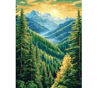 Paint by Numbers for Adults, DIY Landscape Paint by Numbers for Adults, DIY Nature Oil Painting Art Kits on Canvas for Women's Hobbies, for Gifts and Home Wall Decor (without Frame), 32x48 Inch, W-49