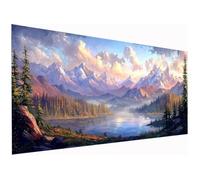 Paint by Numbers for Adults, DIY Landscape Paint by Numbers for Adults, DIY Nature Oil Painting Art Kits on Canvas for Women's Hobbies, for Gifts and Home Wall Decor (without Frame), 28x64 Inch, A-35