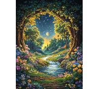 Paint by Numbers for Adults, DIY Landscape Paint by Numbers for Adults, DIY Nature Oil Painting Art Kits on Canvas for Women's Hobbies, for Gifts and Home Wall Decor (without Frame), 20x28 Inch, A-85