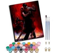 Paint by Numbers for Adults,DIY Oil Painting Gift Kits 16 * 20 inch Hand Painted Digital Paints Art Home Decoration -Dancing Couple,Frameless
