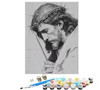 Paint by Numbers for Adults, DIY Painting Male God Man with Frame Paint by Numbers for Beginners, Oil Paintings Crafts Adults Hobbies for Women Gifts, Home Wall Decor 20x28in SYLDK90