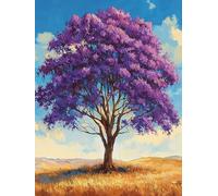 Paint by Numbers for Adults, DIY Tree Paint by Numbers for Adults, DIY Nature Oil Painting Art Kits on Canvas for Women's Hobbies, for Gifts and Home Wall Decor (without Frame), 16x20 Inch, A-95