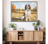 Paint by Numbers for Adults Dogs Painting by Numbers, DIY Hobbies for Adults Women Paint by Number Autumn Canvas Oil Painting Kits with Brushes and Acrylic for Christmas Decorations 50x70cm 2y-928