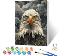 Paint by Numbers for Adults Eagle, Bird Paint by Numbers Kits with Frame, DIY Arts and Crafts for Beginners Oil Paintings with Brushes and Acrylic, for Room Decor, Gifts for Women, 20x28in S-6431