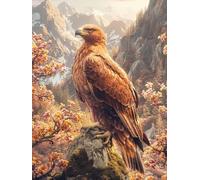 Paint by Numbers for Adults Eagle Paint by Numbers for Children Flower, DIY Colorful Canvas Oil Painting Kits Hobbies for Adults Women Paintings Arts for Home Wall Decor with Frame 30x40cm L-P972