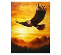 Paint by Numbers for Adults, Eagle Painting by Numbers for Children Flight 16 x 22 in, DIY Hobbies for Adults Women, Painting on Canvas Using Acrylic Paint and Brushes, Wall Art Room Decor LSJ-2887