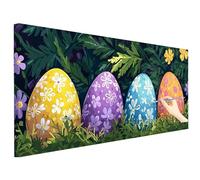 Paint by Numbers for Adults Easter 120x50cm Large Paint by Numbers Kits Egg, Cheerful Painting Hobbies for Adults Women DIY Acrylic Pigment Oil Painting Crafts Art Kits Gifts for Women Room Decor Z-33