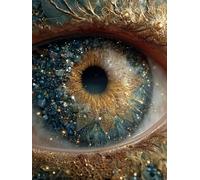 Paint by Numbers for Adults Eye, Abstract DIY Paint by Numbers Kits, Acrylic Painting Adult Crafts with Brushes and Acrylic, Arts and Crafts Canvas for Beginners Kits, for Home Decor, 24x36in 2-7373