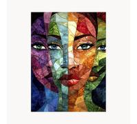 Paint by Numbers for Adults Face Paint by Numbers Kits 28 x 20 in with Acrylic and Pens Color Canvas for Painting, Abstract Paintings Hobbies for Adults Women, Wall Art Room Decor Gifts FYH-2047