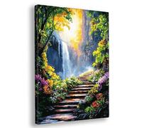 Paint by Numbers for Adults, Fall Paint by Numbers for Adults with Frame, DIY Landscape Oil Painting Arts and Crafts Kits on Canvas for Women's Hobbies, for Gifts and Home Wall Decor 16x20 Inch, Z-94