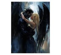 Paint by Numbers for Adults, Fallen Angel Painting by Numbers Canvas for Children Wall Art Supplies 54 x 40 in, Woman Colorful Canvas Painting Adult Crafts for Room Decor and Gifts for Women LSJ1217