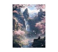 Paint by Numbers for Adults Falls Paint by Numbers Kits Cherry Blossoms, Hobbies for Adults Women Art Supplies 20 x 28in, Wall Art Crafts Color Canvas for Painting,Home Decor Gifts for Women 2YH-10232