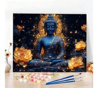 Paint by Numbers for Adults Fantasy Paint by Numbers Kits Zen Oil Painting Acrylic Pigment Paintwork Colored Canvas Craft Art Kit for Beginner, Hobbies for Adults, Room Christmas Decor 40x50CM W6-537