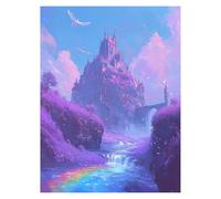Paint by Numbers for Adults, Fantasy Painting by Numbers Canvas for Children Wall Art Supplies 32 x 24in, DIY Landscape Colorful Canvas Painting Adult Crafts for Room Decor, Gifts for Women LSJ-2714