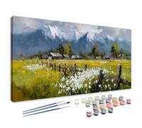 Paint by Numbers for Adults Farm, 20x40 Inch Large Landscape Paint by Numbers Kits, DIY Painting by Number Canvas Kits with Acrylic Pigment and Paintbrushes, Hobbies for Women Gifts, Home Decor 4L-194