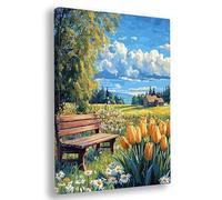 Paint by Numbers for Adults, Farm Paint by Numbers for Adults with Frame, DIY Landscape Oil Painting Arts and Crafts Kits on Canvas for Women's Hobbies, for Gifts and Home Wall Decor 16x20 Inch, L-88