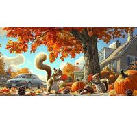 Paint by Numbers for Adults - Farm Squirrel Paint by Numbers Kits for Beginner, Without Frame DIY Acrylic Oil Adult Painting by Number Canvas Kits, Perfect for Home Wall Decor Gifts 72x36in z-655