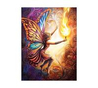 Paint by Numbers for Adults Flame Paint by Numbers Kits Wing, DIY Hobbies for Adults Women Art Supplies 16x12Inch, Wall Art Crafts Color Canvas for Painting, Gifts for Women and Home Decor 2YH-12959