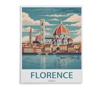 Paint by Numbers for Adults， Florence Italy，DIY Oil Painting Kits for Adults Kids without Frame with Brushes and Acrylic Pigment Paint by Numbers Canvas Arts Crafts for Home Wall Decor（40x50cm）-J16