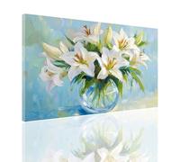 Paint by Numbers for Adults Flower Bouquet Painting by Numbers, DIY Hobbies for Adults Women Paint by Number Lily Canvas Oil Painting Kits with Brushes and Acrylic for Christmas Decor 40x50cm 2y-865