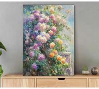 Paint by Numbers for Adults Flower, Landscape Paint by Numbers for Children Beginner, DIY Oil Paintings Kit for Adults Women Gifts, with Brushes and Pigment, Home Decor, 50x70cm with Frame LyA-1646