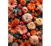 Paint by Numbers for Adults Flower Paint by Numbers for Children Fruit, DIY Colorful Canvas Oil Painting Kits Hobbies for Adults Women Paintings Arts for Home Wall Decor with Frame 40x50cm A-2I52