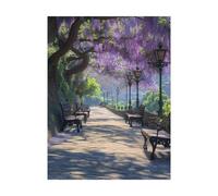 Paint by Numbers for Adults Flower Paint by Numbers Kits Street, DIY Hobbies for Adults Women Art Supplies 12x16 Inch, Wall Art Crafts Color Canvas for Painting, Home Decor Gifts for Women 2YH-10047