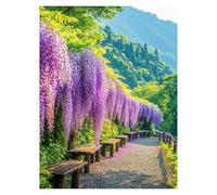 Paint by Numbers for Adults, Flower Painting by Numbers Canvas for Children Wall Art Supplies 32x24 in, DIY Landscape Colorful Canvas Painting Adult Crafts for Room Decor, Gifts for Women LSJ-3582