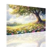 Paint by Numbers for Adults Flower Painting by Numbers, DIY Hobbies for Adults Women Paint by Number Tree Canvas Oil Painting Kits with Brushes and Acrylic for Christmas Decorations 40x60cm 2y-682