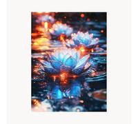 Paint by Numbers for Adults, Flower Painting by Numbers for Adults, Craft Kits for Kids with River Color Canvas for Painting 20x28 Inch Acrylic Paint and Brush, Wall Art for Living Room Decor FYH-8031
