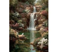 Paint by Numbers for Adults Flower, View DIY Paint by Numbers Kits, Acrylic Painting Adult Crafts with Brushes and Acrylic, Arts and Crafts Canvas for Beginners Kits, for Home Decor, 24x36in Y-1842