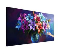 Paint by Numbers for Adults Flowers, Children Paint by Numbers Kits, Colorful Large Painting by Number Canvas 90x40cm, DIY Adult Crafts Hand Painted Oil Painting Kit for Room Decor, Home Decor U-37