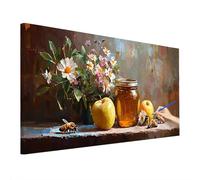 Paint by Numbers for Adults Flowers, Children Paint by Numbers Kits, Plant Large Painting by Number Canvas 90x40cm, DIY Adult Crafts Hand Painted Oil Painting Kit for Room Decor, Home Wall Decor R-63