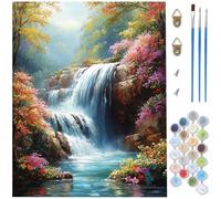 Paint by Numbers for Adults,Flowers Paint by Numbers,DIY Fall Canvas Oil Painting Kit for Kids or Beginner with 3 Brushes Acrylic Pigment for Room Decor Gifts for Women,Without Frame 100x150cm D1-379