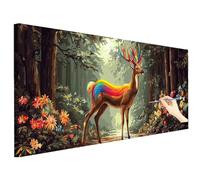 Paint by Numbers for Adults Forest 180x70cm Large Paint by Numbers Kits Deer, Cheerful Painting Hobbies for Adults Women, DIY Acrylic Pigment Oil Painting Crafts Art Kits Gifts for Women Decor R-81