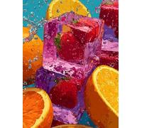 Paint by Numbers for Adults Fruit, 36x48in DIY Painting Kits with Brushes and Acrylic Color, DIY Home Wall Decor Crafts, Paint by Numbers Kits for Adults & Beginners, Gifts for Women, F-6269