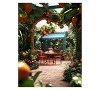 Paint by Numbers for Adults, Garden Painting by Numbers Canvas for Children Wall Art Supplies 28 x 20in, DIY Landscape Colorful Canvas Painting Adult Crafts for Room Decor, Gifts for Women LSJ-3889