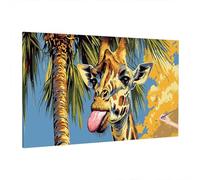 Paint by Numbers for Adults Giraffe, Adult Paint by Numbers Canvas Kits, Kids Painting by Number for Kids, DIY Adult Crafts Hand Painted Oil Painting Kit for Room Decor, Home Wall Decor 160x70cm Q-18