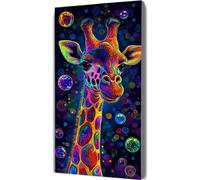 Paint by Numbers for Adults Giraffe Paint by Numbers with Frame Animal Painting Kits Canvas,Crafts for Adults DIY Oil Hand Painting Kit,Acrylic Drawing Paintwork,Home Wall Decor Gift 90x180cm LE-994